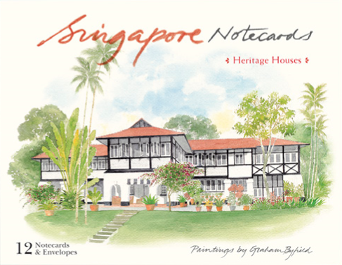 Book cover of Singapore Notecards: Heritage Houses by Graham Byfield