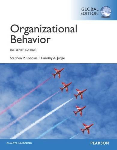 Book cover of Organizational Behaviour by Robbins, Timothy A. Judge