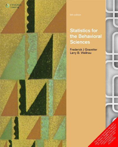 Book cover of Statistics For The Behavioral Sciences by Frederick J. Gravetter