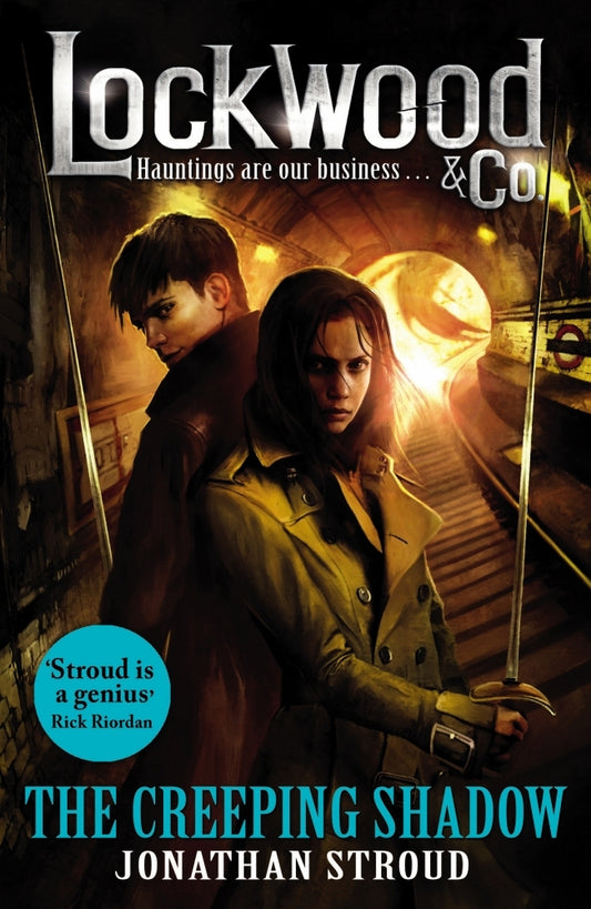 Book cover of The Creeping Shadow by Jonathan Stroud