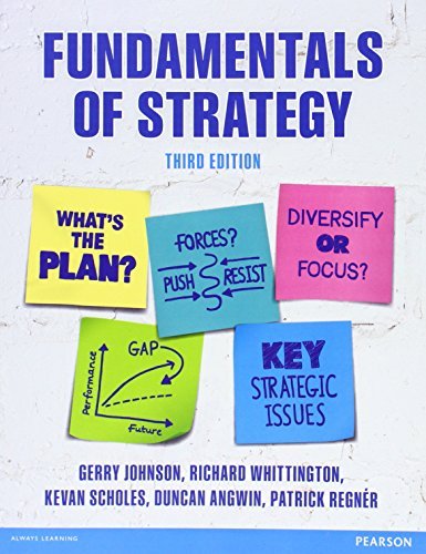 Book cover of Fundamentals Of Strategy by Gerry Johnson