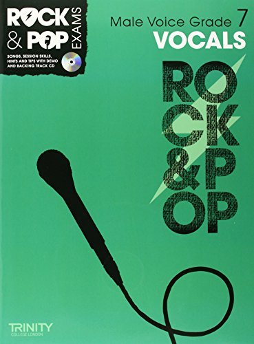 Book cover of Trinity Rock & Pop Exams: Vocals Grade 7 by Trinity College London