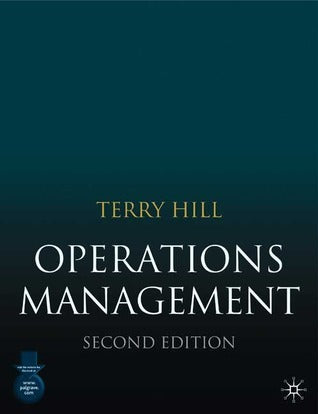Book cover of Operations Management by Terry Hill