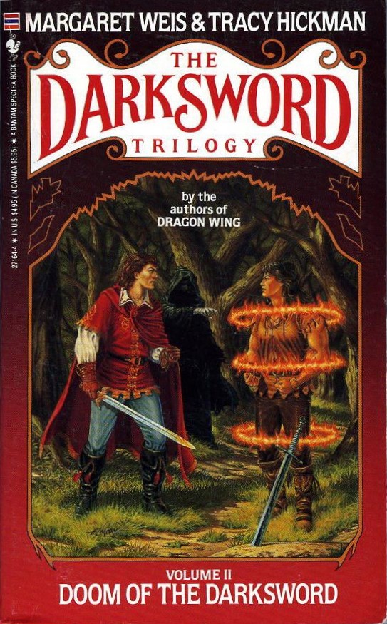 Book cover of Doom Of The Darksword by Margaret Weis, Tracy Hickman