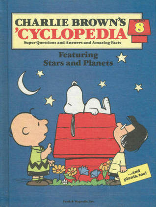 Book cover of Charlie Brown's 'Cyclopedia Vol. 8 Featuring Stars And Planets by Funk & Wagnalls