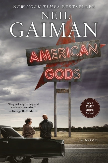 Book cover of American Gods by Neil Gaiman