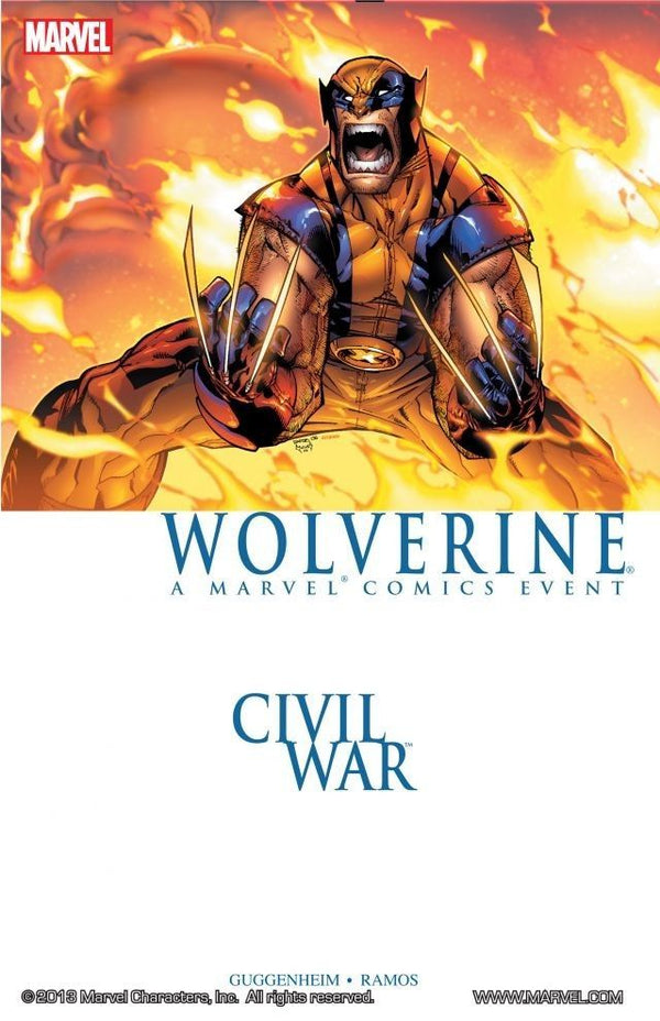 Book cover of Wolverine: Civil War by Marc Guggenheim, Humberto Ramos (Artist)