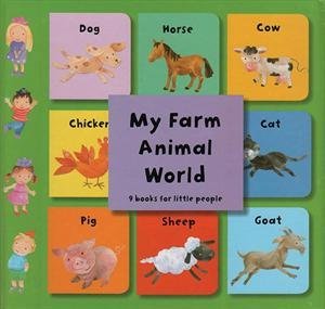 Book cover of My Farm Animal World by Elizabeth Golding
