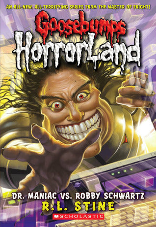 Book cover of Dr. Maniac Vs. Robby Schwartz by R.L. Stine