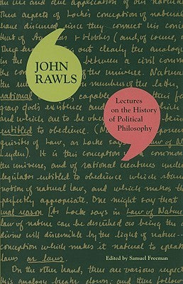 Book cover of Lectures on the History of Political Philosophy by John Rawls, Samuel  Freeman (Ed.)