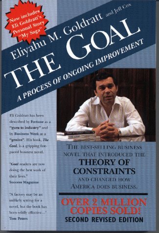 Book cover of The Goal: A Process of Ongoing Improvement by Eliyahu M. Goldratt, Jeff Cox