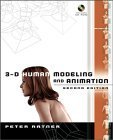 Book cover of 3-D Human Modeling And Animation by Peter Ratner