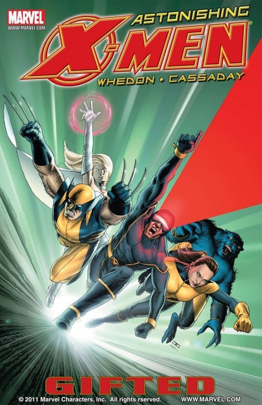 Book cover of Astonishing X-Men, Vol. 1: Gifted by Joss Whedon (Writer), John Cassaday (Illus.)