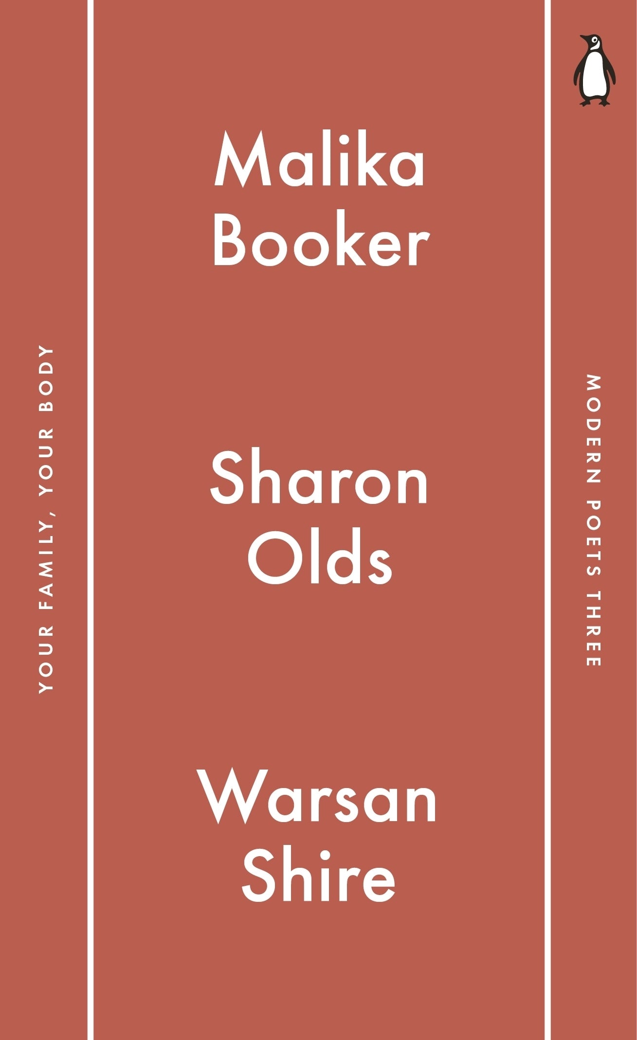 Book cover of Your Family, Your Body by Malika Booker, Sharon Olds, Warsan Shire