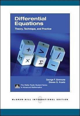 Book cover of Differential Equations: Theory, Technique, and Practice by George F. Simmons