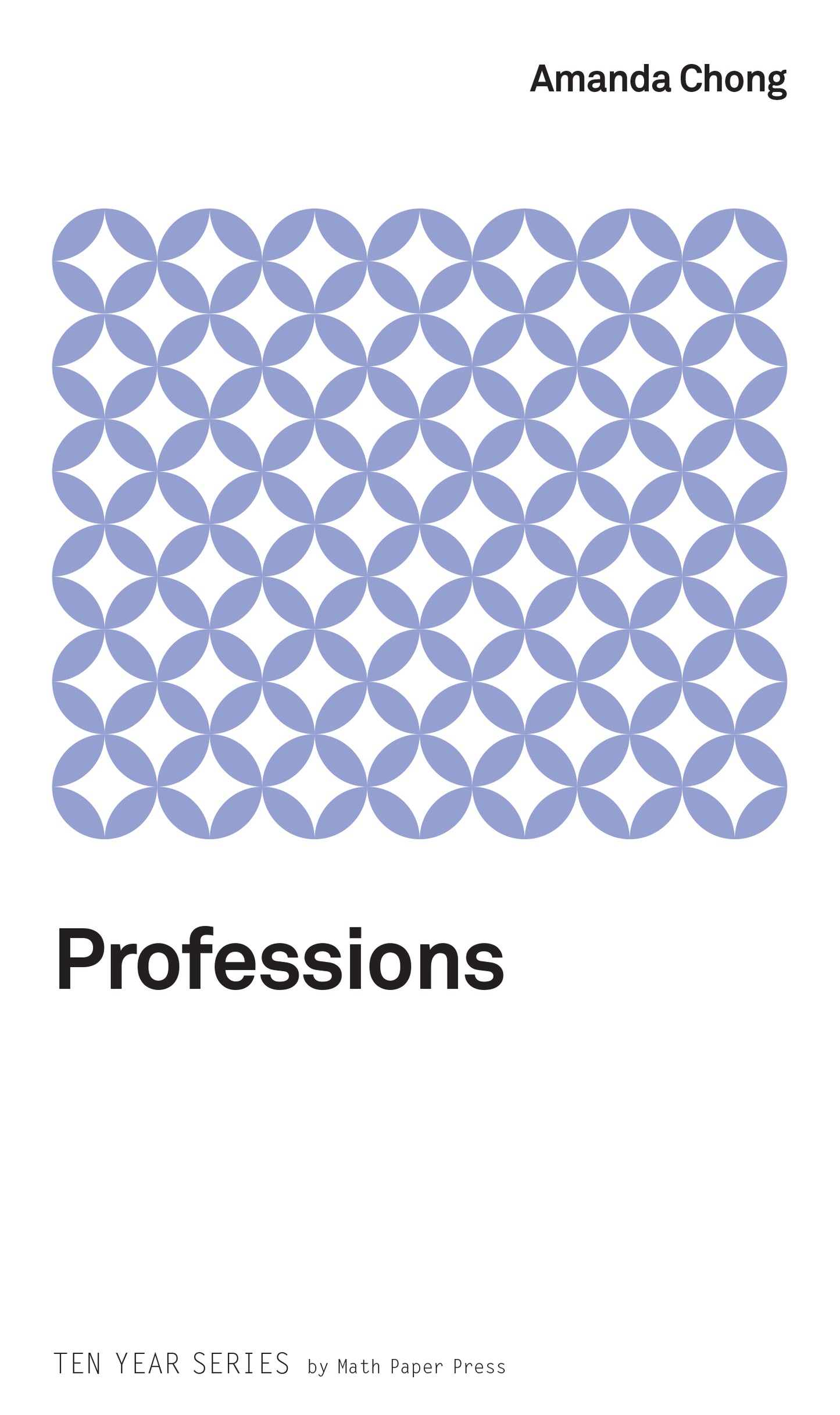 Book cover of Professions by Amanda Chong