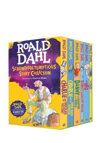 Book cover of Roald Dahl's Scrumdiddlyumptious Story Collection by Roald Dahl