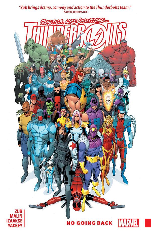Book cover of Thunderbolts, Vol. 2: No Going Back by Jim Zub, Sean Izaakse (Artist), Jon Malin (Artist)
