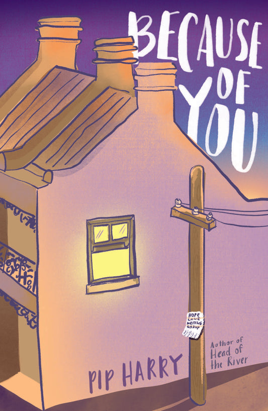 Book cover of Because of You by Pip Harry
