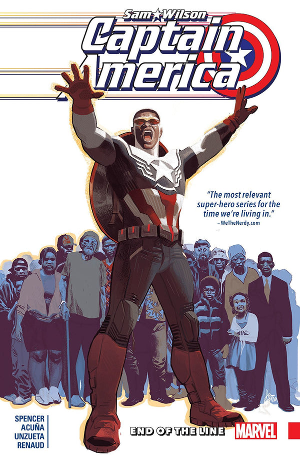 Book cover of Captain America: Sam Wilson, Vol. 5: End Of The Line by Nick Spencer, Daniel Acuña (Artist)