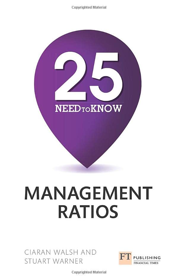 Book cover of 25 Need-To-Know Management Ratios by Stuart Warner