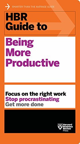 Book cover of Hbr Guide To Being More Productive by Harvard Business Review