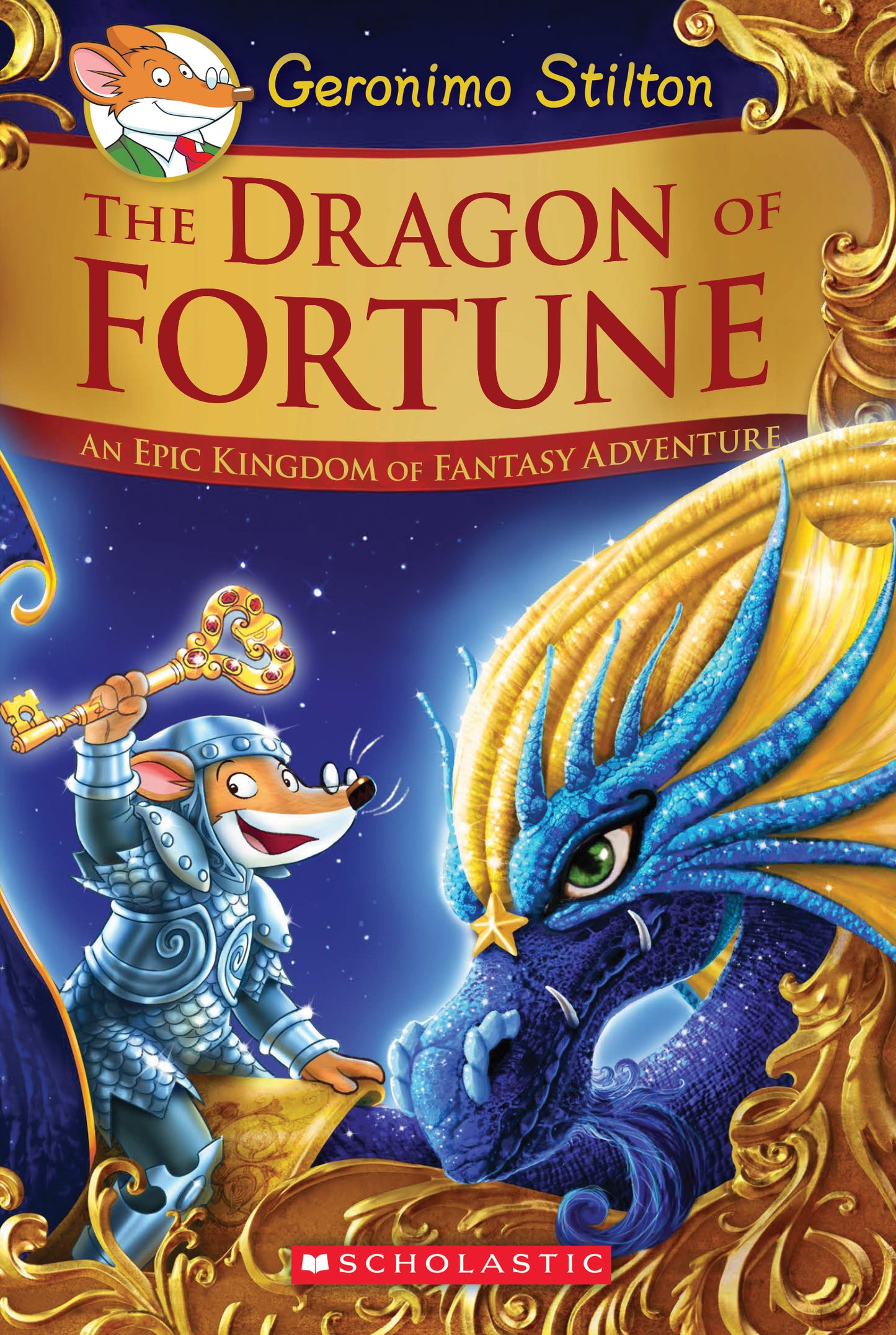 Book cover of The Dragon of Fortune: An Epic Kingdom of Fantasy Adventure (Geronimo Stilton And The Kingdom Of Fantasy: Special Edition #2) by Geronimo Stilton