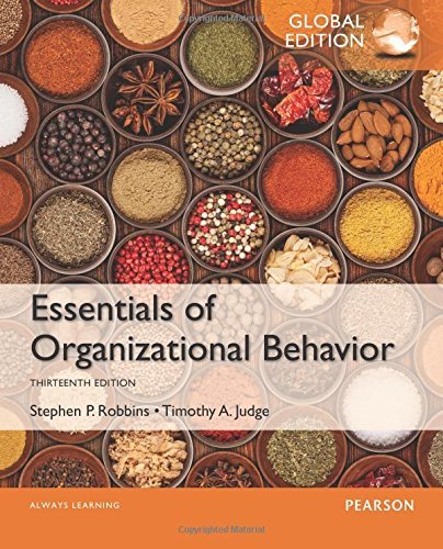 Book cover of Essentials Of Organizational Behavior by Stephen P. Robbins, Timothy A. Judge