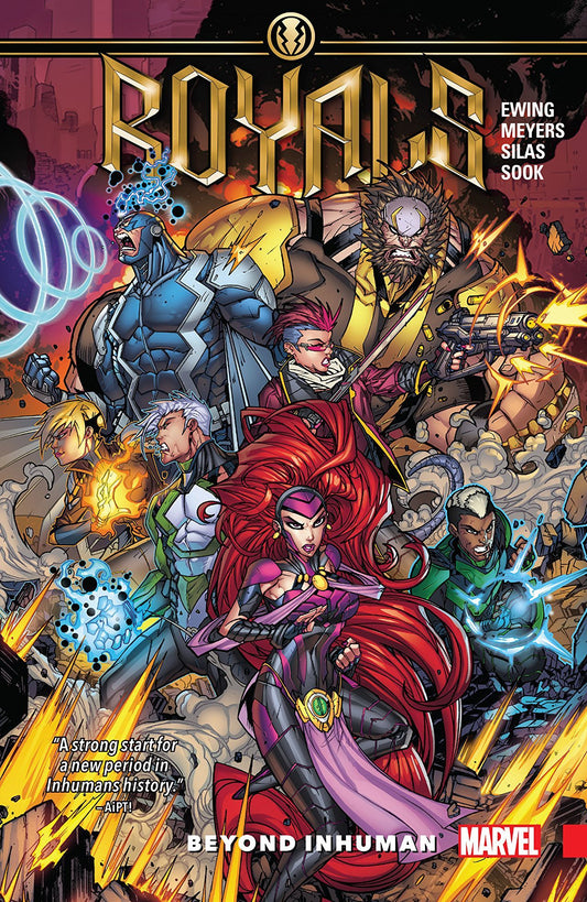 Book cover of Royals, Vol. 1: Beyond Inhuman by Al Ewing, Ryan Sook (Illus.), Jonboy Meyers (Illus.)