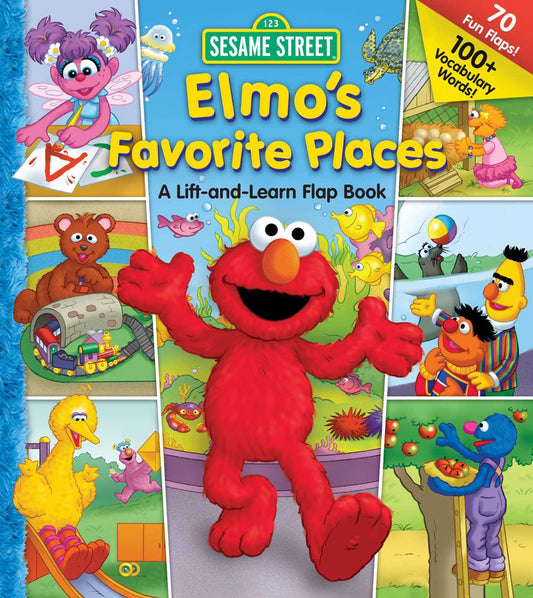 Book cover of Sesame Street Elmo's Favorite Places by Sesame Workshop