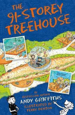 Book cover of The 91-Storey Treehouse by Andy; Denton Griffiths
