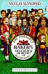 Book cover of The Portable Baker's Biographical Dictionary Of Musicians by Slonimsky N, Richard Kostelanetz (Ed.)