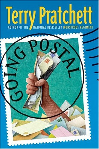 Book cover of Going Postal by Terry Pratchett
