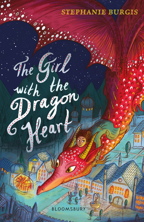 Book cover of The Girl With The Dragon Heart by Stephanie Burgis