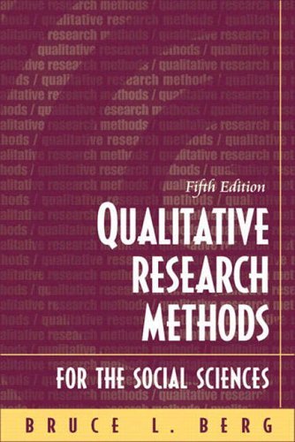 Book cover of Qualitative Research Methods for the Social Sciences by Bruce L. Berg