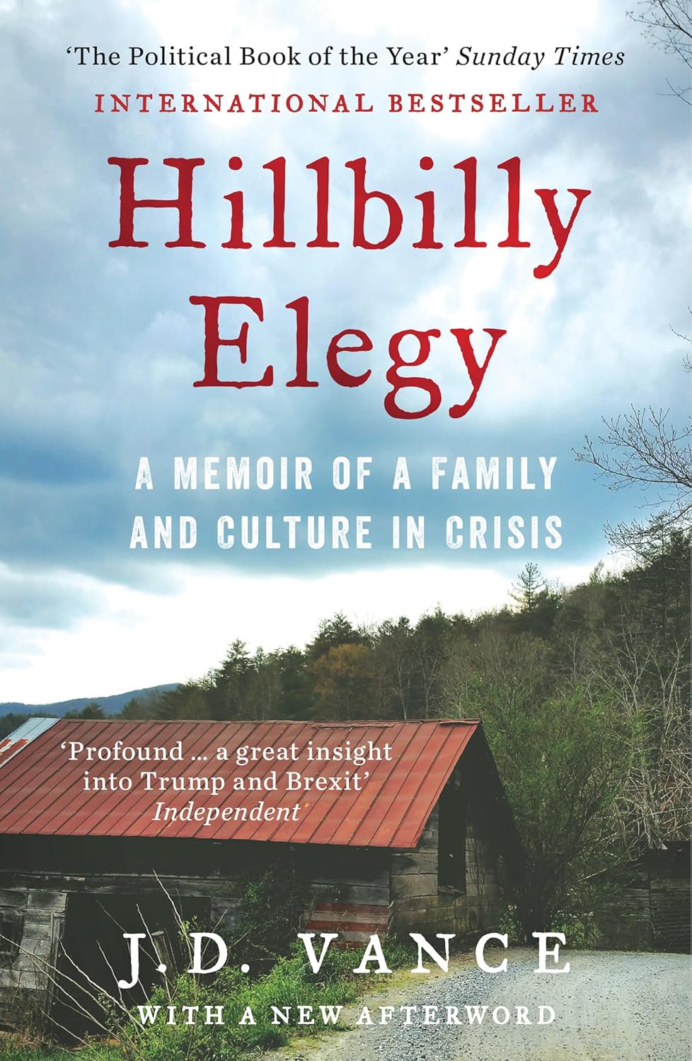 Book cover of Hillbilly Elegy by J.D. Vance
