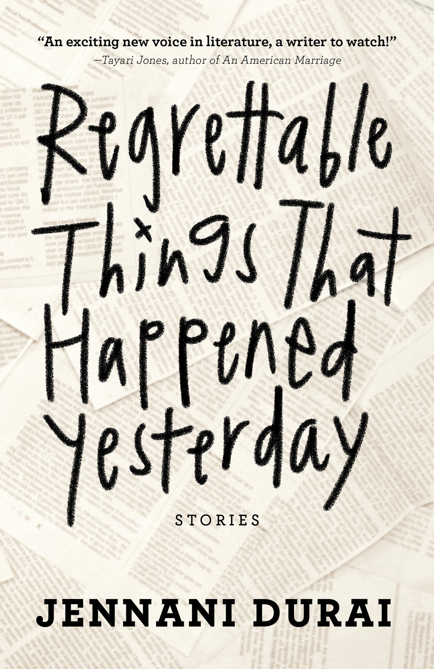 Book cover of Regrettable Things That Happened Yesterday by Jennani Durai, Ng Yi-Sheng (Introduction)