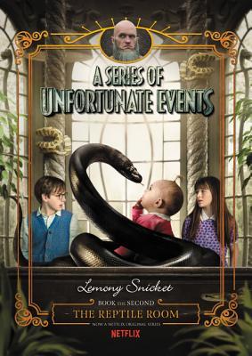 Book cover of The Reptile Room by Lemony Snicket, Brett Helquist (Illus.), Michael Kupperman (Illus.)