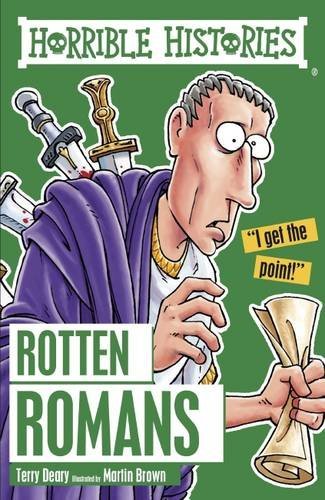 Book cover of Rotten Romans by Terry Deary