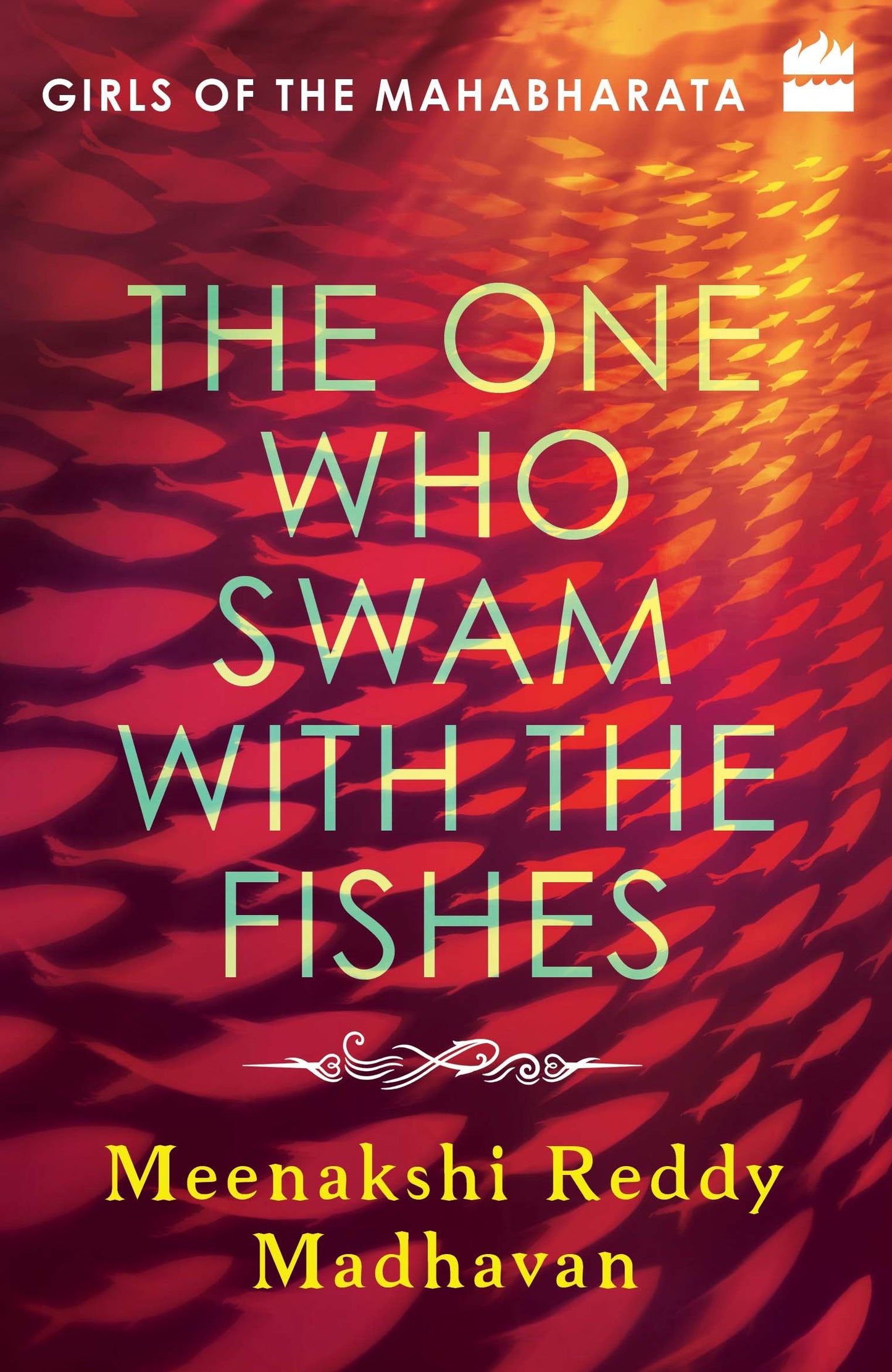 Book cover of The One Who Swam With The Fishes by Meenakshi Reddy Madhavan