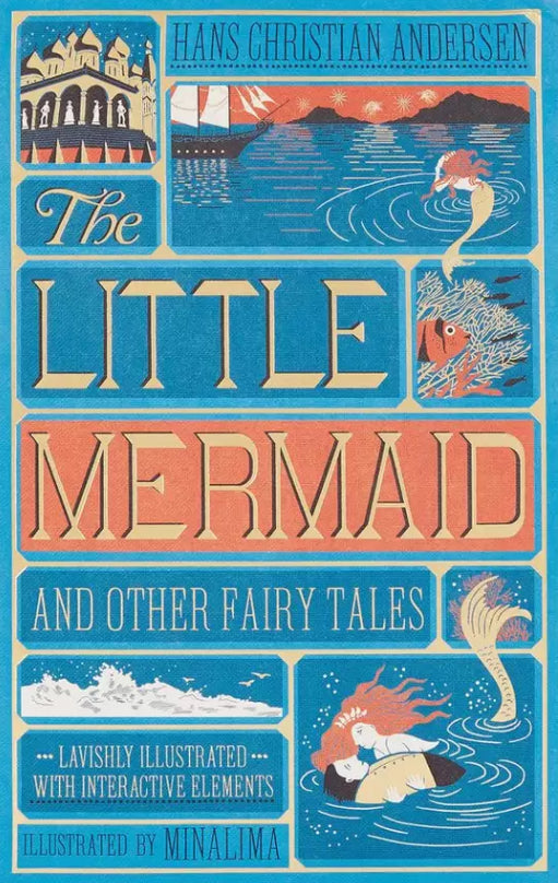 Book cover of The Little Mermaid and Other Fairy Tales by Hans Christian Andersen, MinaLima (Illus.)