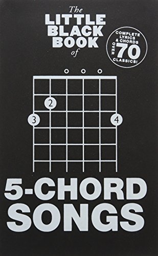 Book cover of The Little Black Book Of 5-Chord Songs by Adrian Hopkins (Ed.), Various