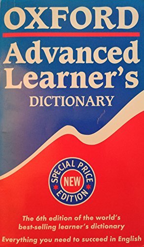Book cover of Oxford Advanced Learner'S Dictionary by Oxford University Press