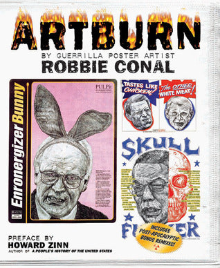 Book cover of Artburn by Robbie Conal, Howard Zinn