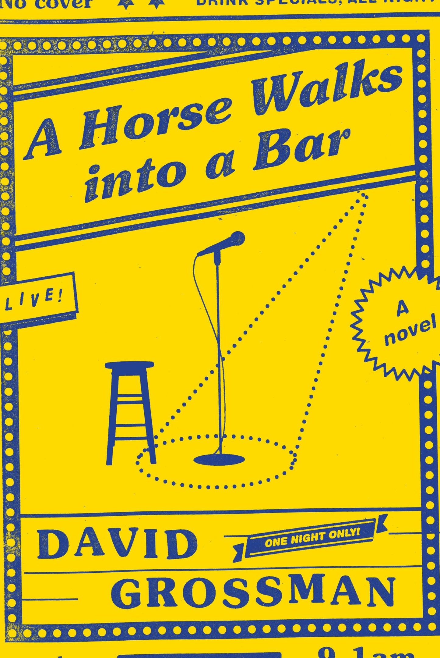 Book cover of A Horse Walks Into A Bar by David Grossman, Jessica Cohen (Trans.)