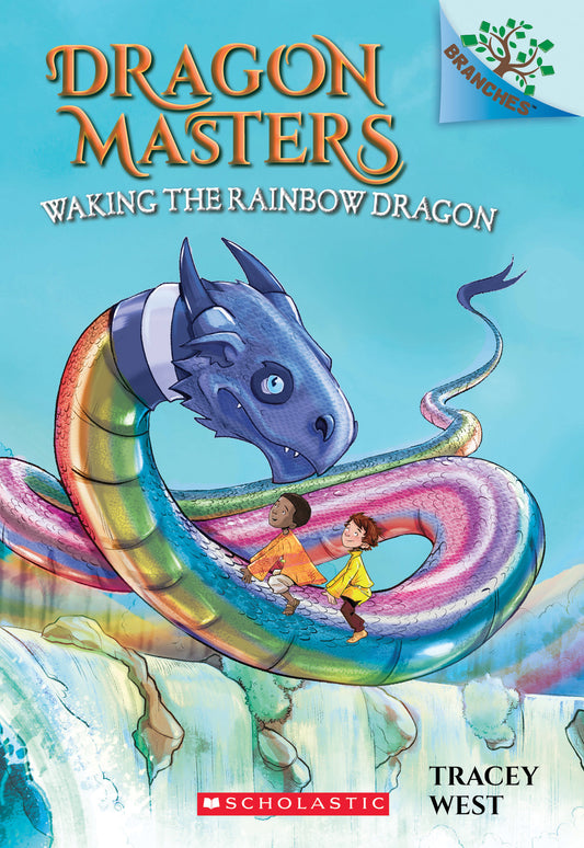 Book cover of Waking The Rainbow Dragon: A Branches Book (Dragon Masters #10) by Tracey West, Damien Jones (Illus.)