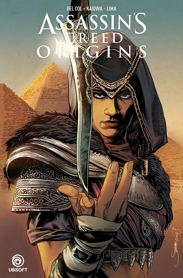 Book cover of Assassin's Creed: Origins by Anthony Del Col, P.J. Kaiowa (Illus.), Dijjo Lima (Colors)