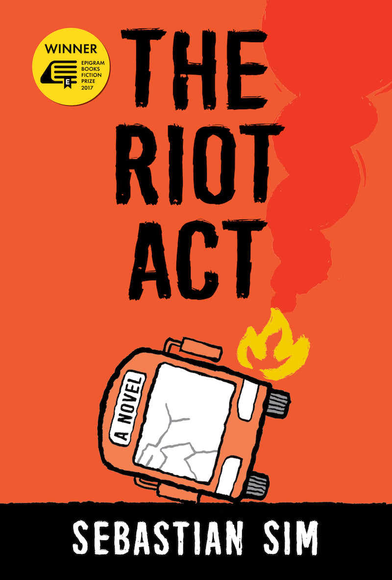 Book cover of The Riot Act by Sebastian Sim