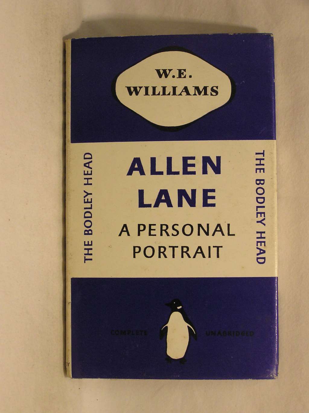 Book cover of Allen Lane: A Personal Portrait by William Emrys Williams