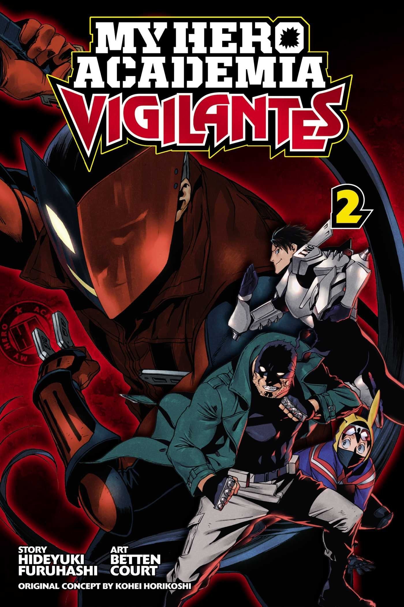 Book cover of My Hero Academia: Vigilantes, Vol. 2 by Kohei Horikoshi, Betten Court (Illus.)